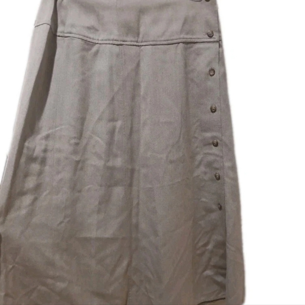 Vintage Tan Long Pleated Women's Skirt Liz Clairborne Plus Size:16 - Picture 6 of 10